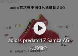 adidas 猎鹰predator LZ Samba AG视频简介