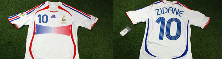 france away jersey 2006年世界杯法国客场球衣齐达内