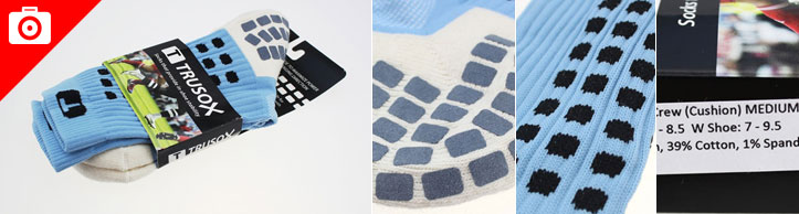 Trusox Mid-Calf Cushion Crew Socks 浅蓝配色(厚款)