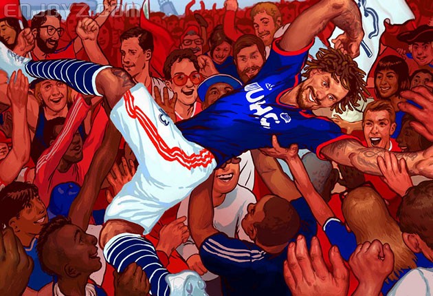 美国职业足球大联盟艺术插画