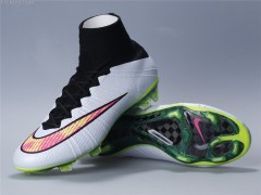 2016 Football Shoes Nike Mercurial Superfly V FG White Black