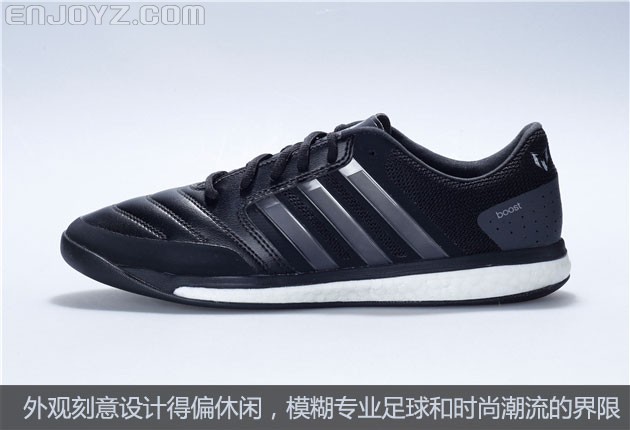 adidas freefootball boost messi 黑银配色 足球鞋美图_实拍图片