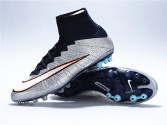 Nike Mercurial Superfly CR7 AG C罗专属“闪银”刺客足球鞋
