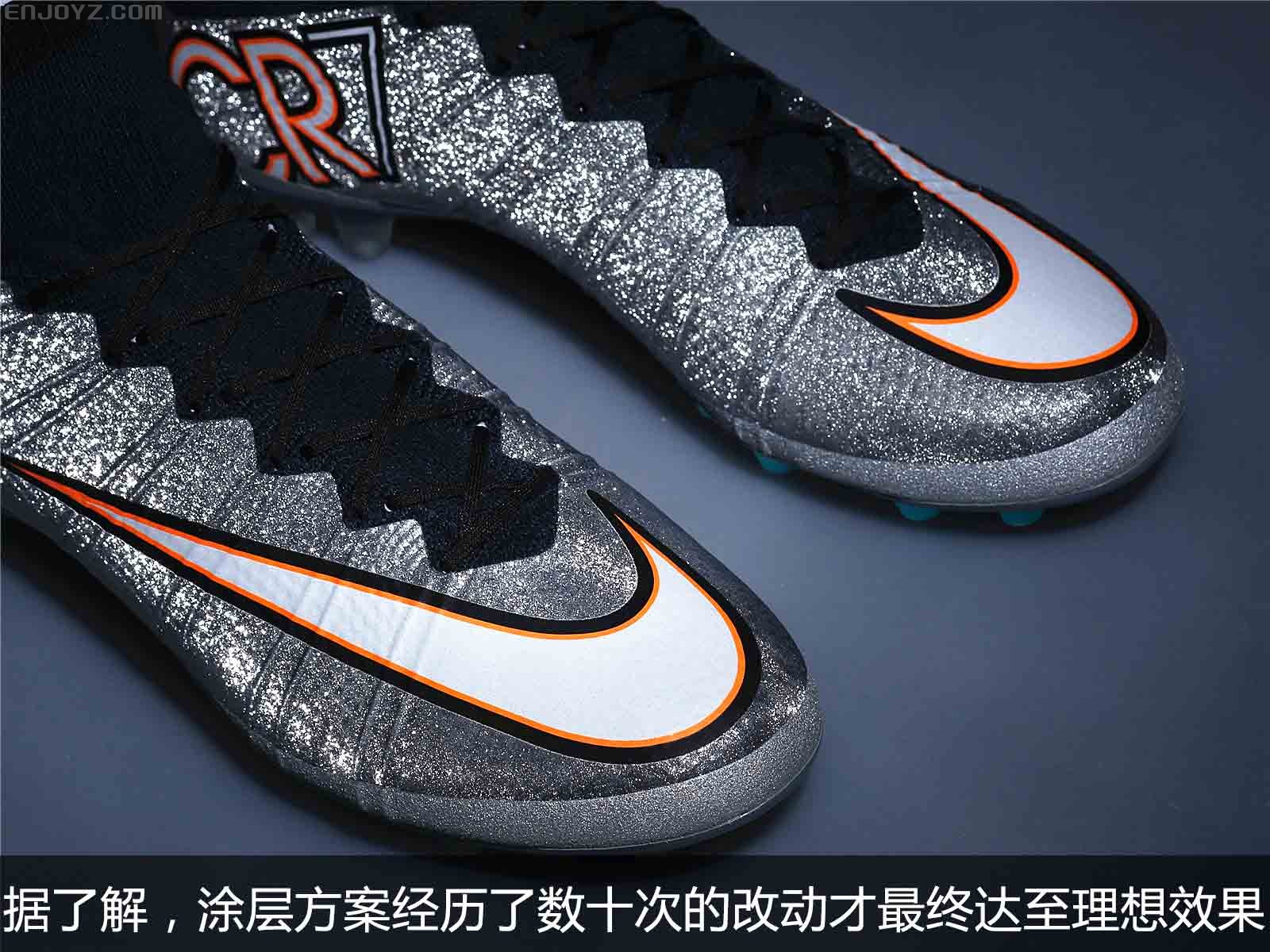 nike mercurial superfly cr7 ag c罗专属"闪银"刺客足球鞋