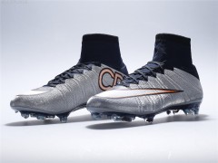 Nike Mercurial Superfly CR7 FG C罗专属“闪银”刺客足球鞋