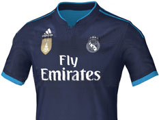 Hala Madrid 皇家马德里15/16赛季第二客场球衣设计曝光