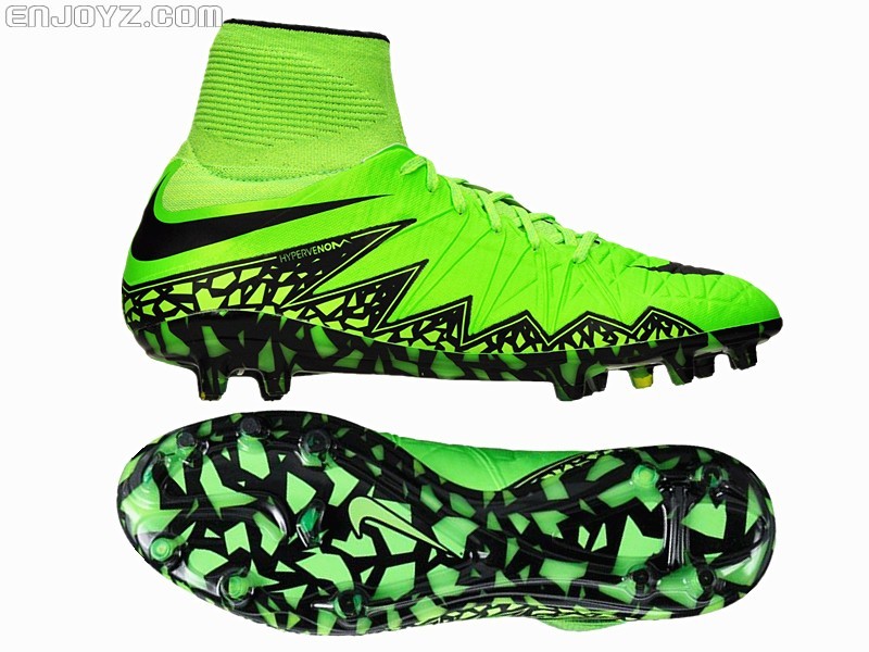 内马尔上脚绿色毒锋2代足球鞋 - 球鞋 - 足球鞋