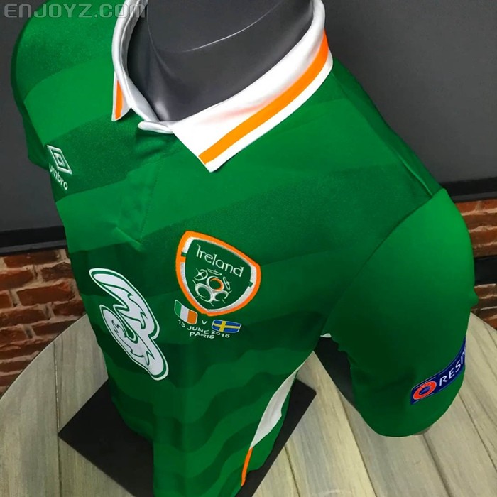 爱尔兰国家队欧洲杯主场球衣发布 - 球衣 - 足球