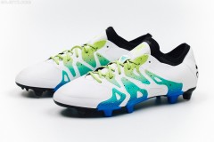 adidas X15.1 白绿配色足球鞋