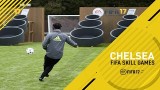 切尔西参加FIFA 17踢球入筐的线下挑战，谁的脚法更胜一筹
