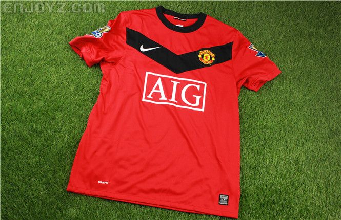 【球衣图解】nike man united home hersey 09-10赛季曼联主场球衣
