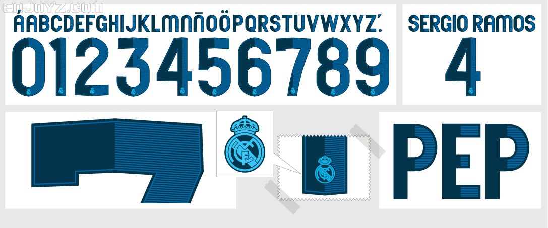 皇家马德里近五年的球衣印号设计一览