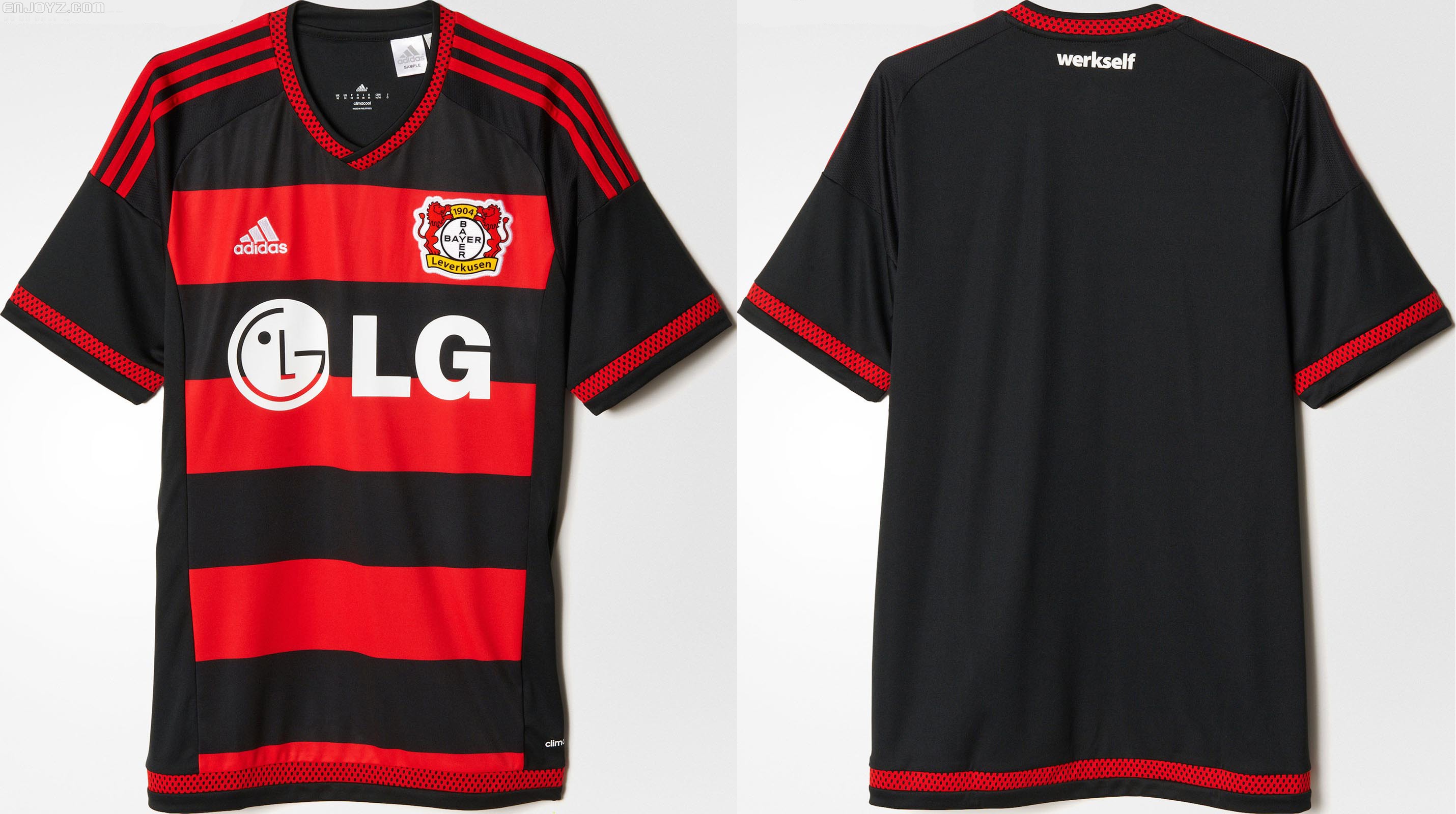 勒沃库森1516赛季主场球衣发布