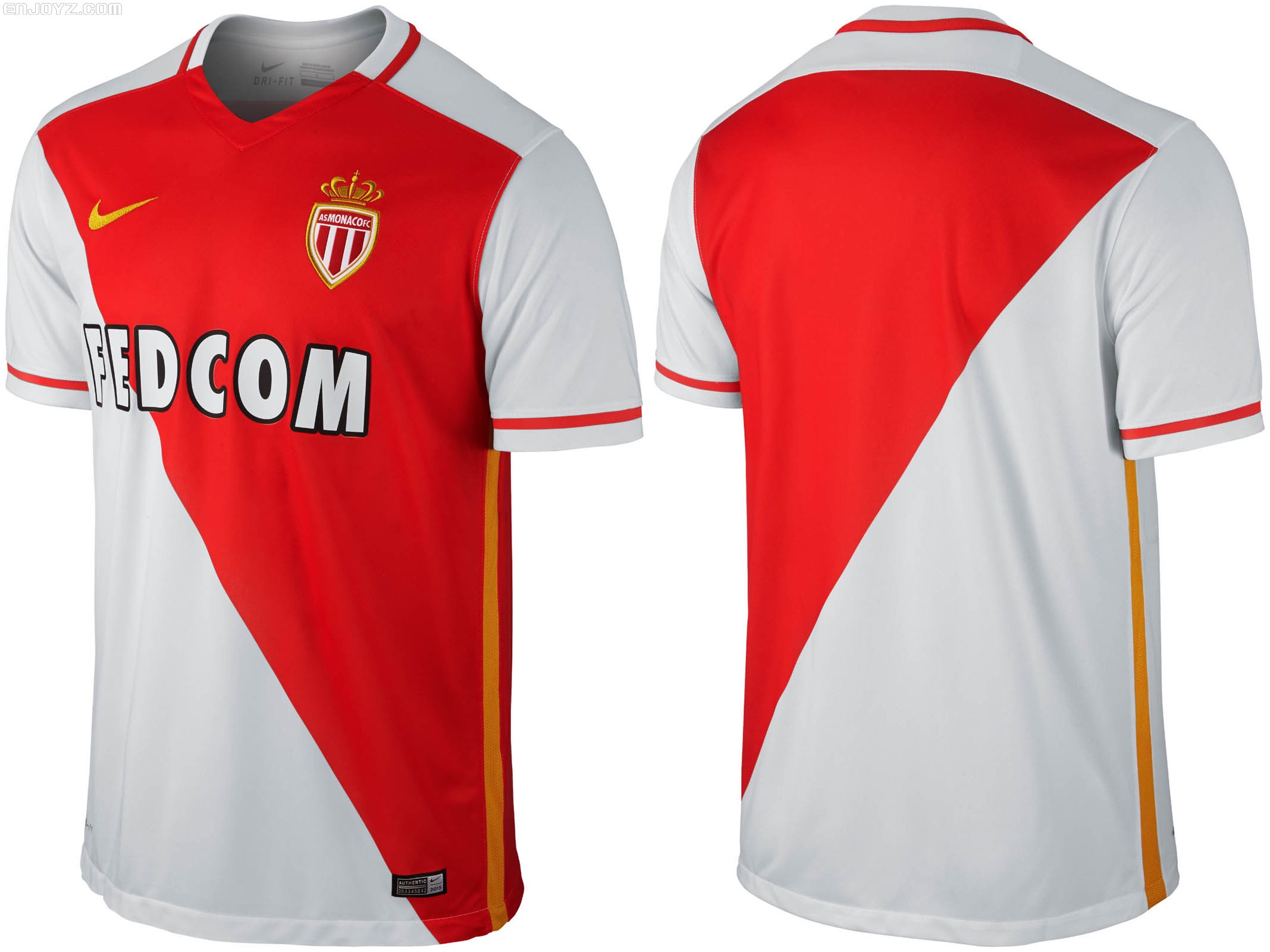 贵族风范不能丢 摩纳哥15/16赛季主场球衣发布