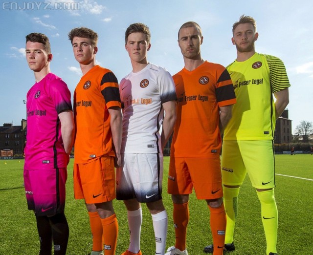 ii团队球衣模板制作,球衣选用的橙黑配色正好是邓迪联队俱乐部传统