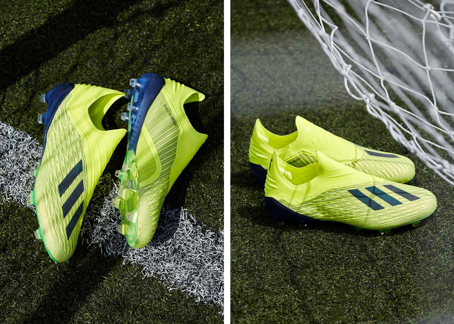 在过往的阿迪达斯速度型战靴中,荧光黄并不算是个陌生的配色.