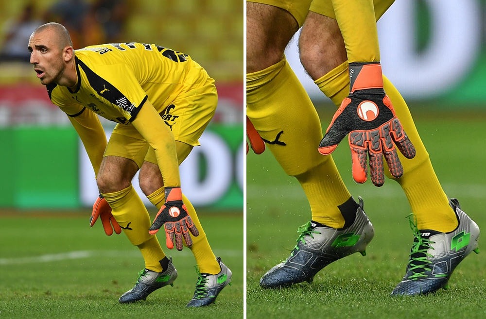 法甲门将上脚lotto maestro 200足球鞋