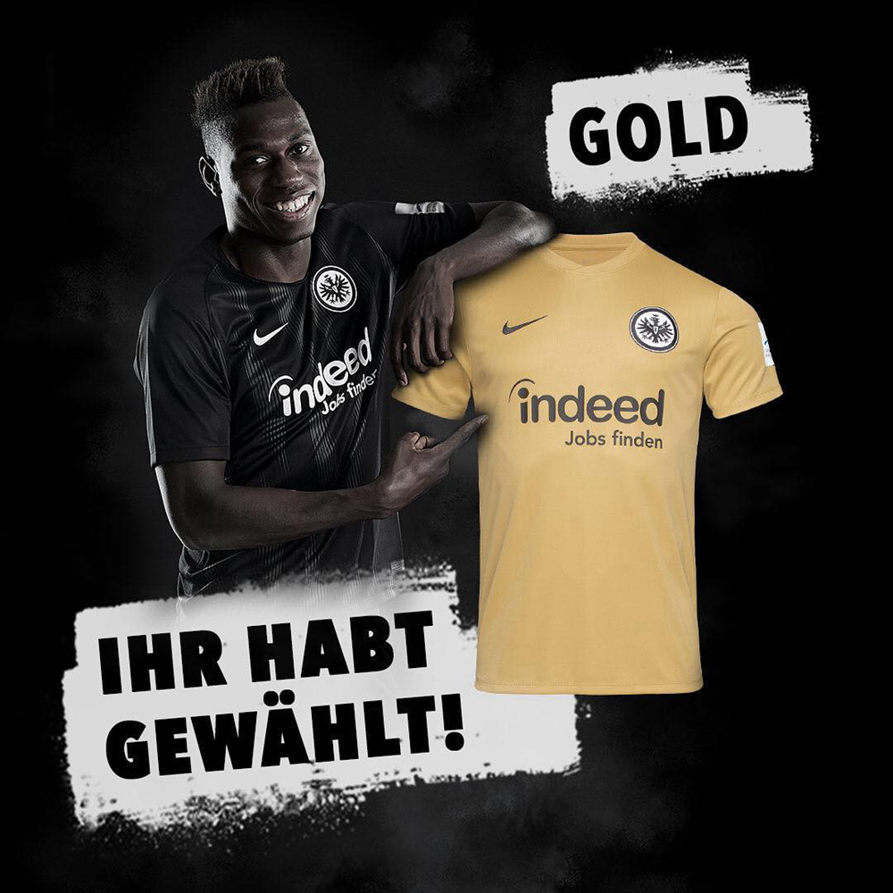 法兰克福2019/20赛季第二客场球衣票选结果公布