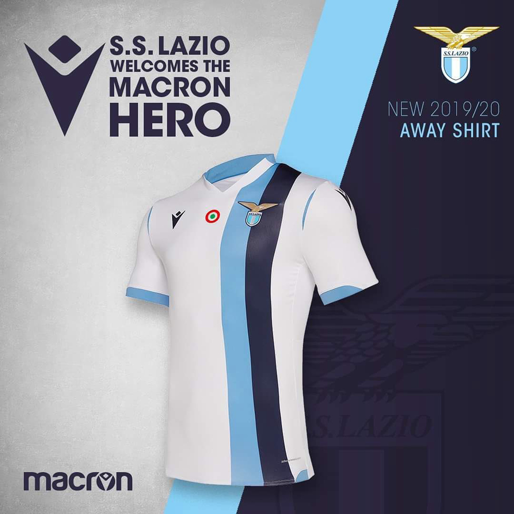 拉齐奥发布201920赛季客场球衣