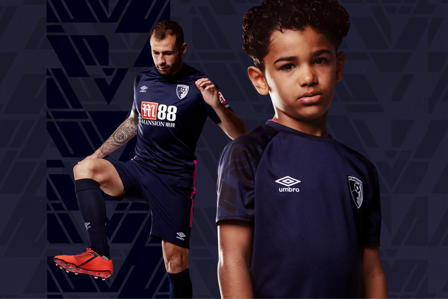 umbro发布伯恩茅斯2019\/20赛季客场球衣
