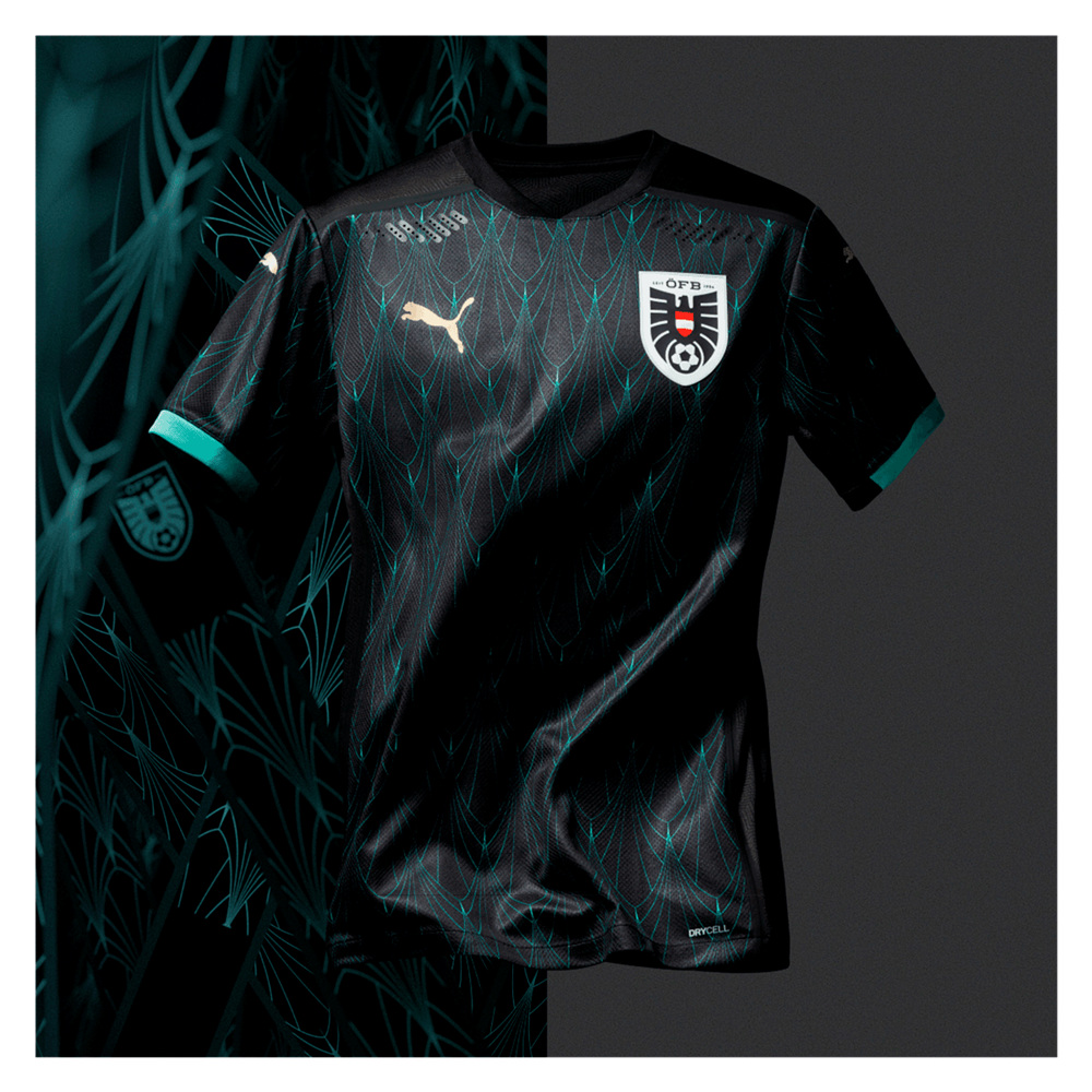 奥地利国家队2020年客场球衣发布