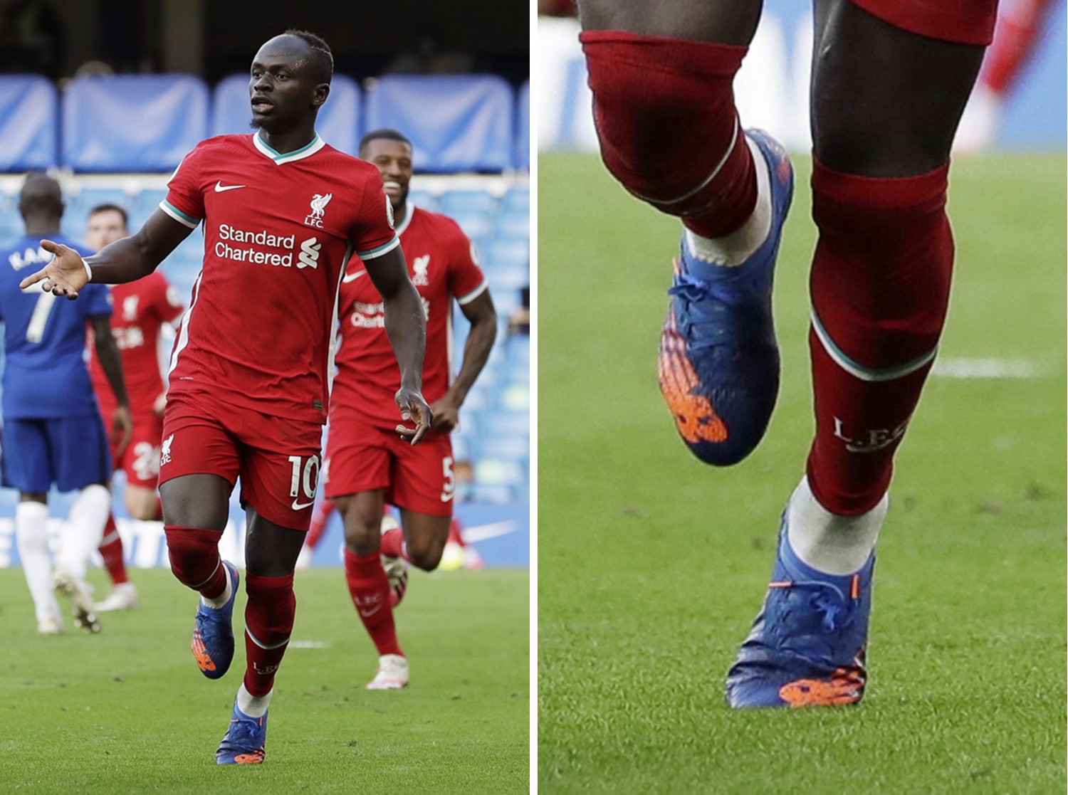 近观马内定制版new balance furon v6足球鞋