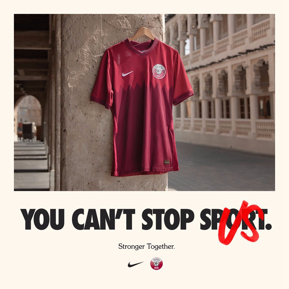 耐克发布卡塔尔国家队全新主客场球衣