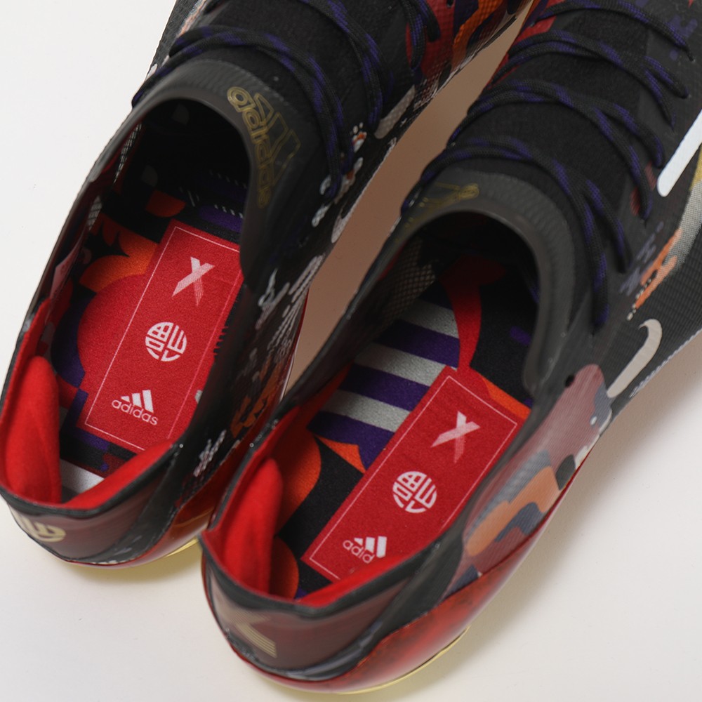 阿迪达斯发布中国新年特别版x ghosted.1 ag足球鞋