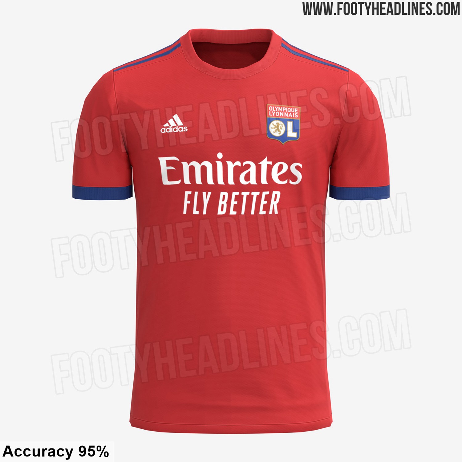 里昂202122赛季客场球衣曝光