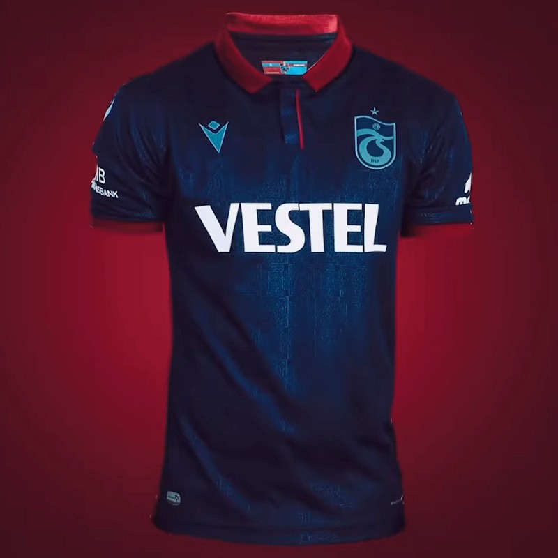 macron发布特拉布宗体育202122赛季主客场球衣