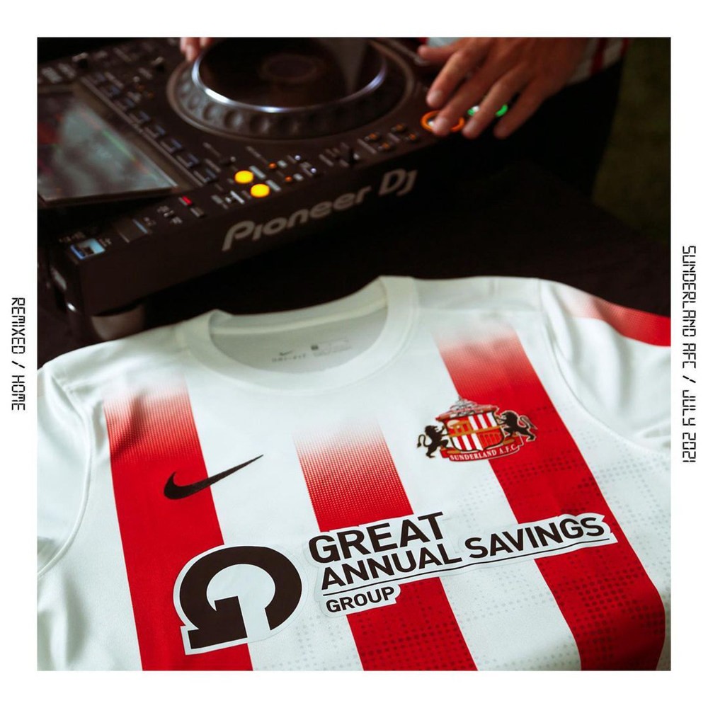 耐克发布桑德兰2021/22赛季主客场球衣