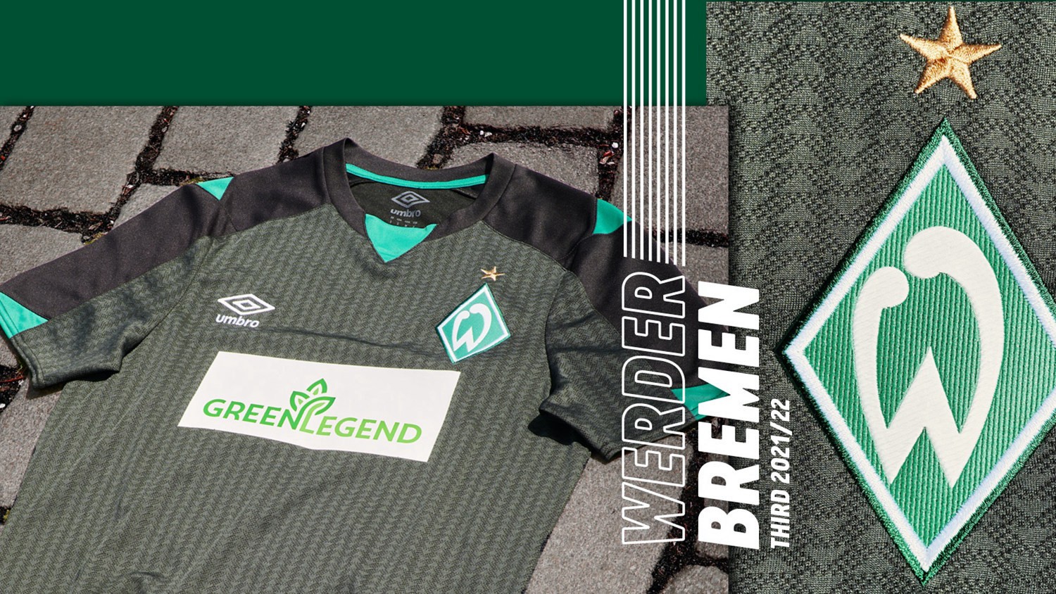 umbro发布云达不来梅2021/22赛季第二客场球衣