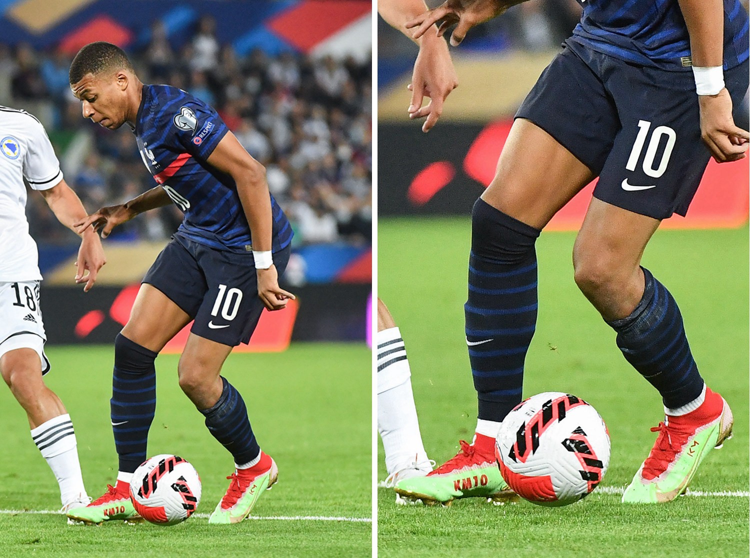 姆巴佩上脚定制nike mercurial superfly 8足球鞋 - 球鞋 - 足球鞋