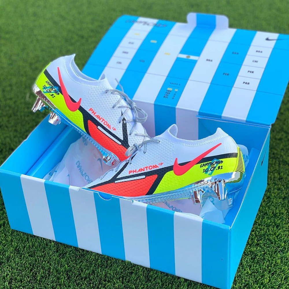 耐克为阿根廷国脚打造定制phantom gt 2足球鞋