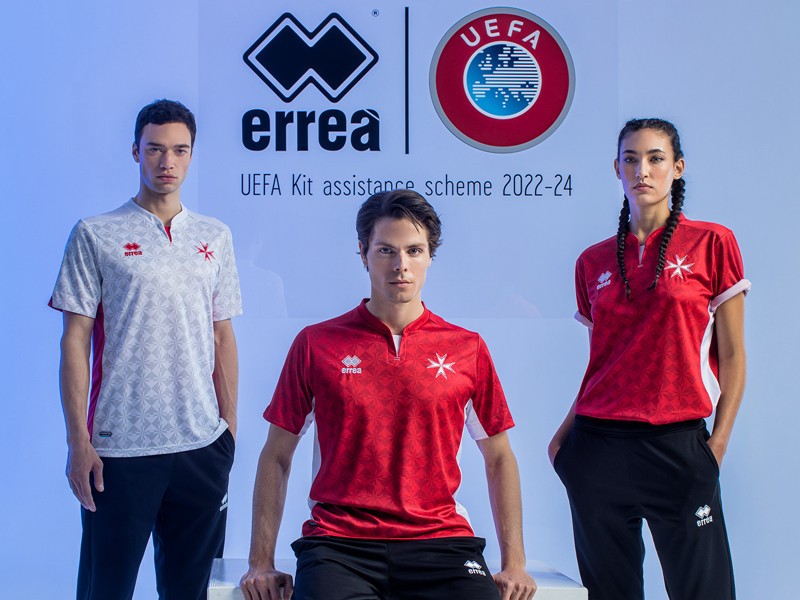 Erreà Sport发布马耳他国家队全新主客场球衣