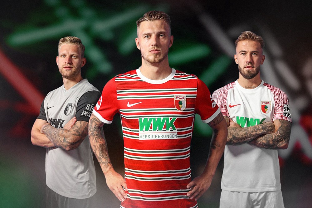 奥格斯堡发布2022/23赛季主客场球衣 - 球衣 - 足球鞋足球装备门户