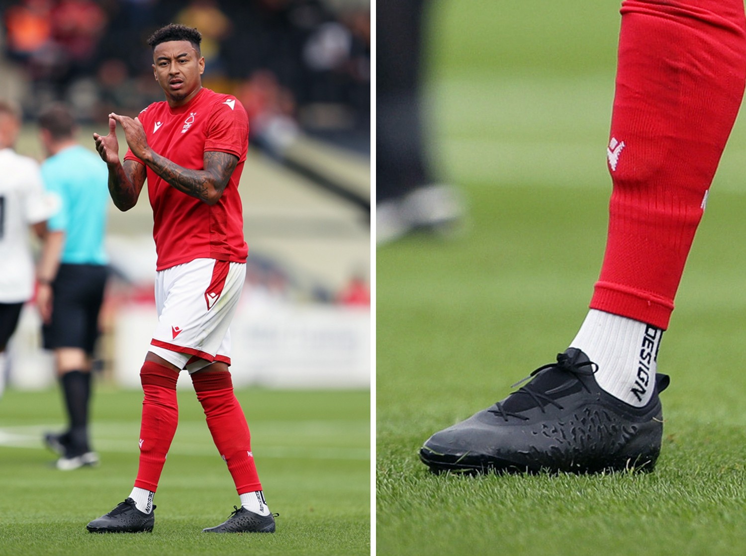 林加德热身赛上脚神秘小黑鞋