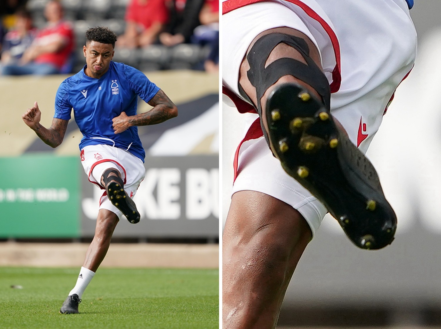 林加德热身赛上脚神秘小黑鞋 - 球鞋 - 足球鞋足球装备门户_enjoyz