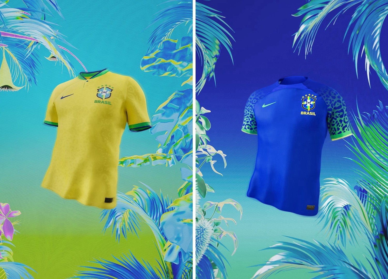 耐克发布巴西国家队2022年世界杯主客场球衣 - 球衣 - 足球鞋足球装备