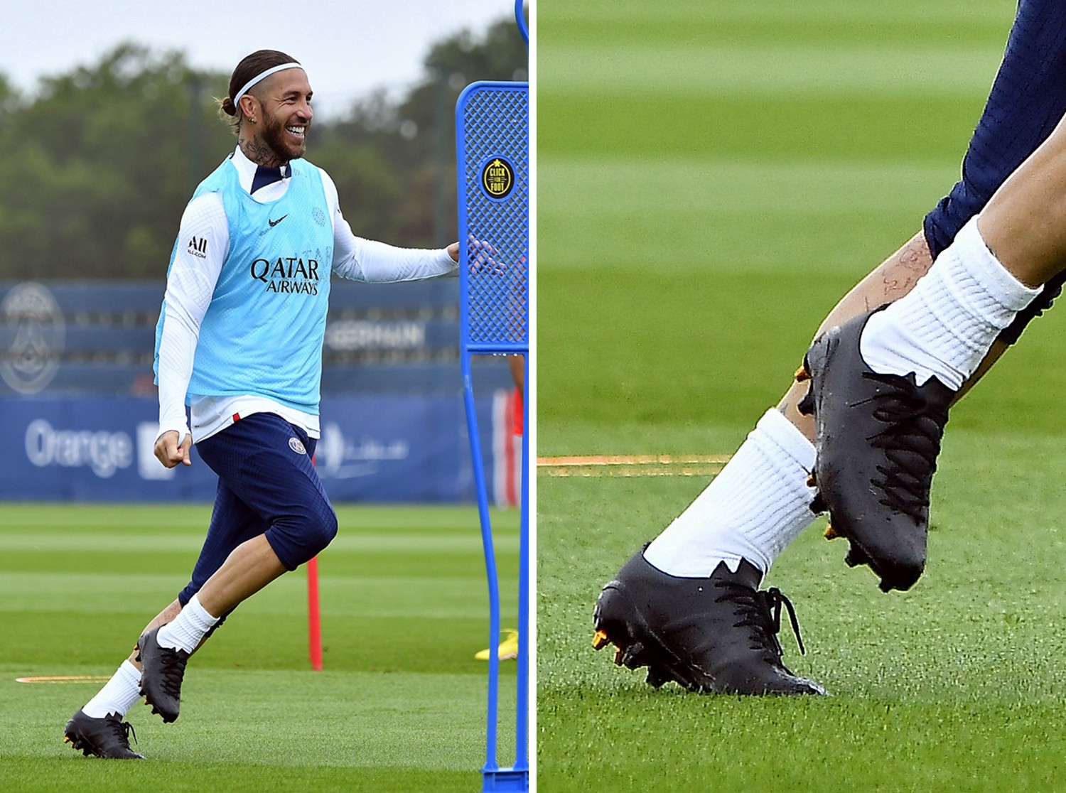 塞尔吉奥·拉莫斯训练上脚小黑鞋 - 球鞋 - 足球鞋足球装备门户