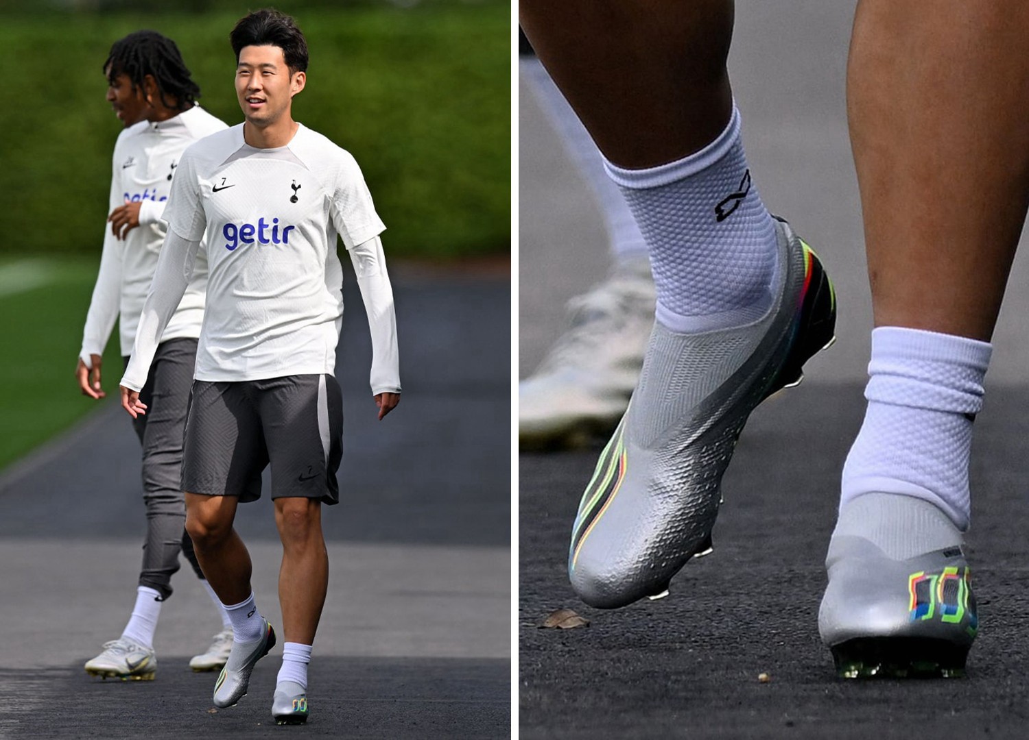 孙兴慜训练上脚阿迪达斯新配色xspeedportal足球鞋