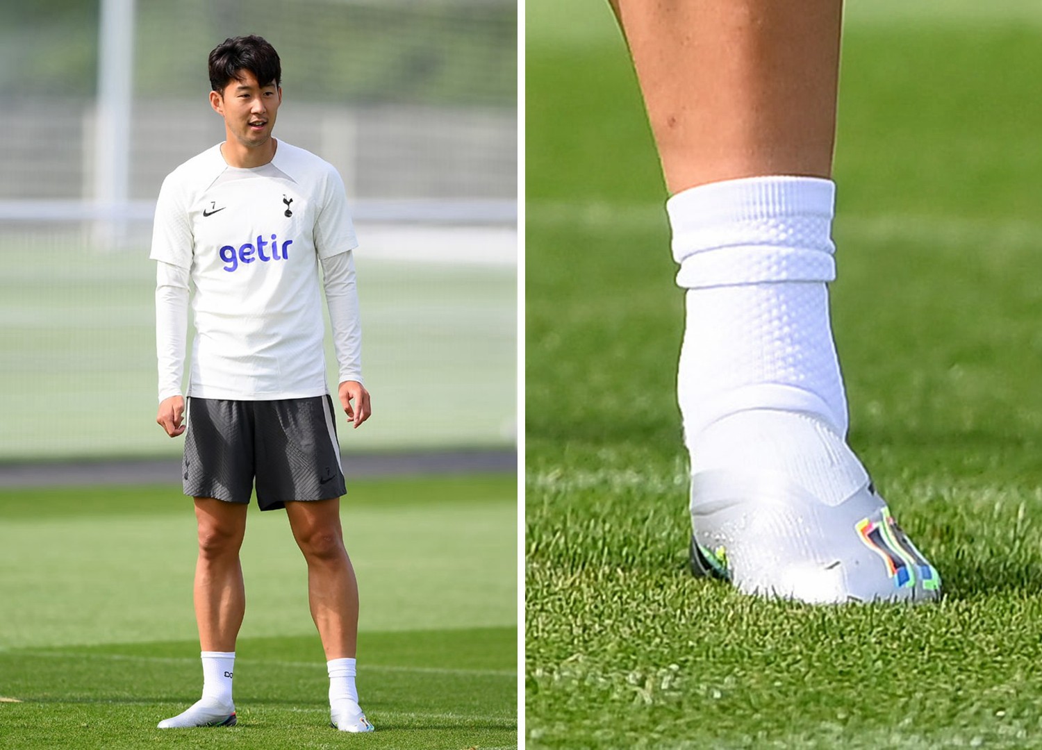 孙兴慜训练上脚阿迪达斯新配色xspeedportal足球鞋