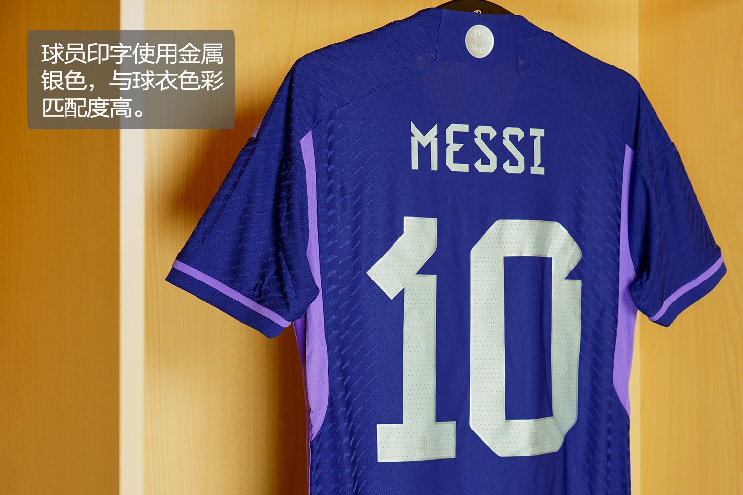 adidas阿根廷国家队2022年世界杯客场球衣球员版