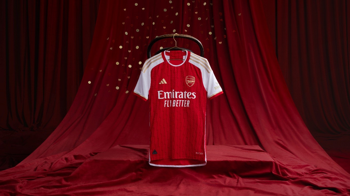 阿森纳发布202324赛季主场球衣纪念不败赛季二十周年
