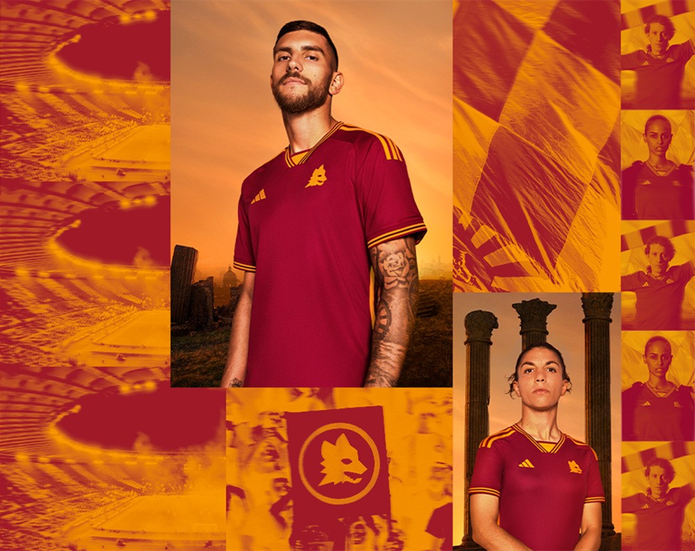 阿迪达斯推出罗马队202324赛季主场球衣