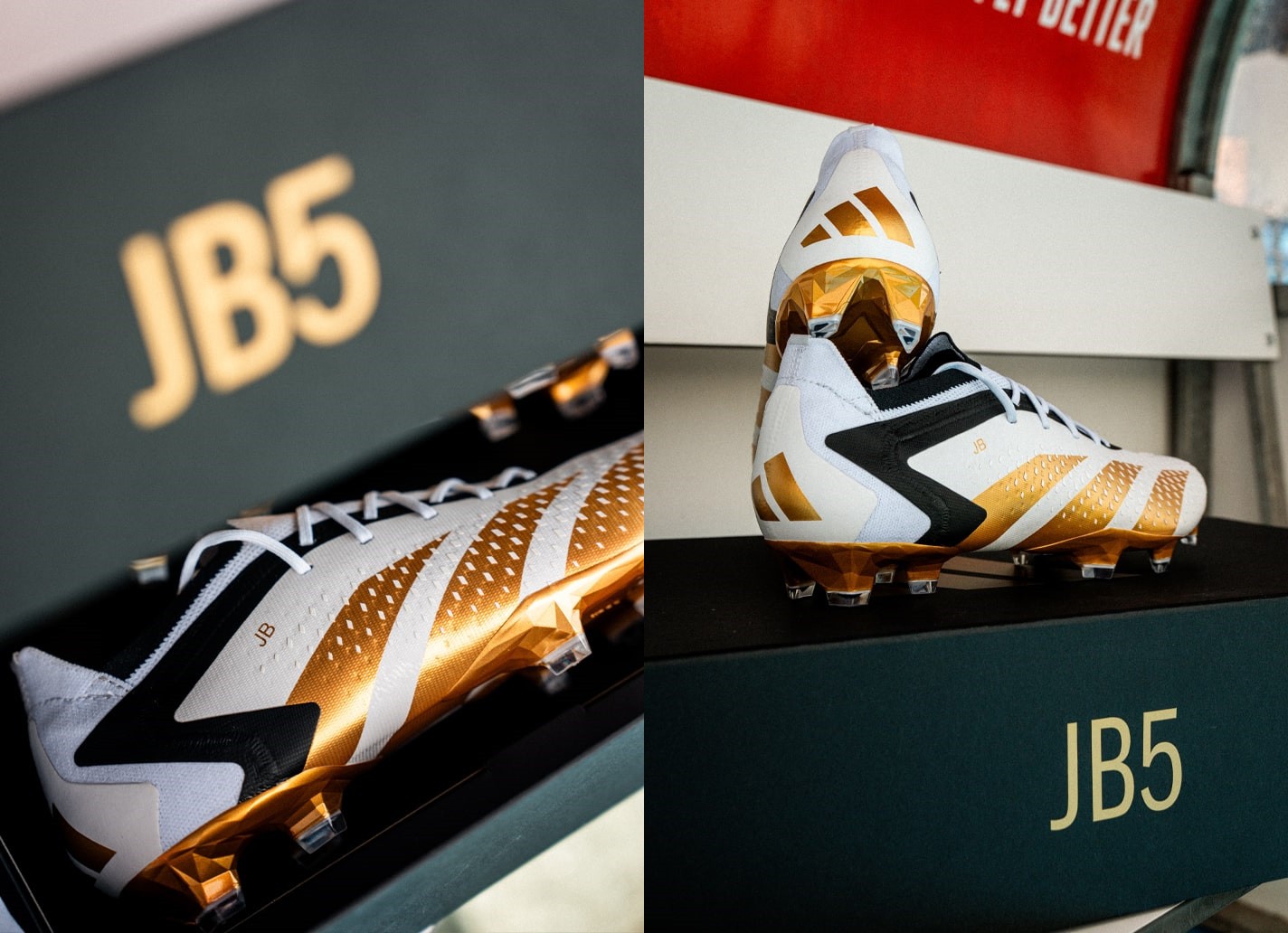 贝林厄姆穿着定制adidas predator accuracy.